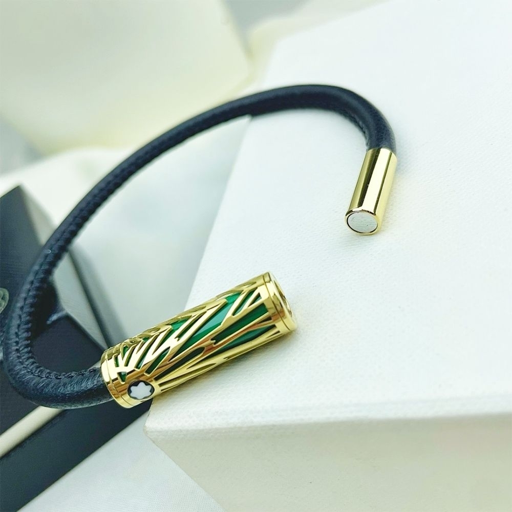 Montblanc Black and Gold Bracelet Size 21 Cm